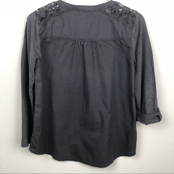 Anthropologie Meadow Rue Anona Gray Blouse​​​​​​​ - Picture 4 of 8